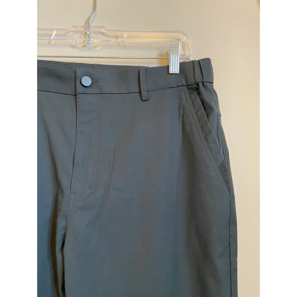 JACK ARCHER Space Black Straight Fit Polyester Dress Pants Men Size‎ 35 / 30
